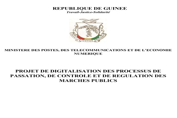 AVIS A MANIFESTATION D’INTERET : PROJET DE DIGITALISATION DES PROCESSUS DE PASSATION, DE CONTROLE ET DE REGULATION DES MARCHES PUBLICS